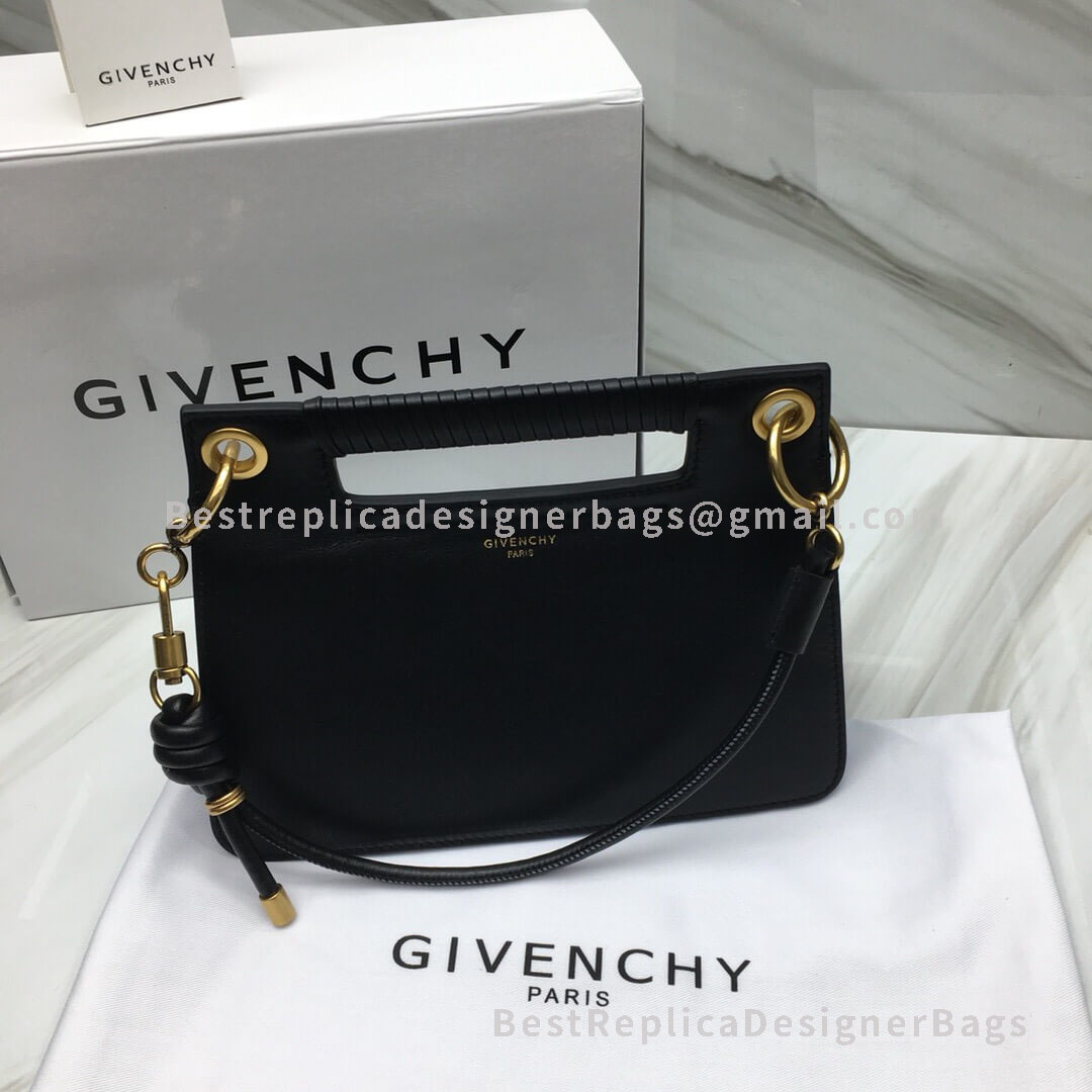 Givenchy Small Whip Bag With Calfskin Contrasting Details Black GHW 29931-1